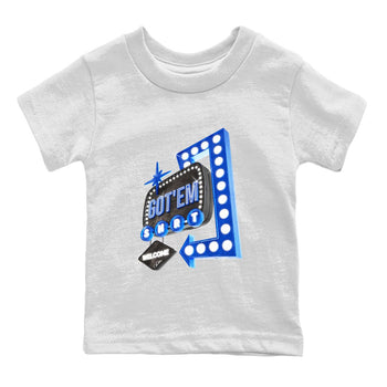 Air Jordan 1 Royal Reimagined shirt to match jordans Retro Neon Sign sneaker tees AJ1 Royal Reimagined SNRT Sneaker Release Tees Baby Toddler White 2 T-Shirt