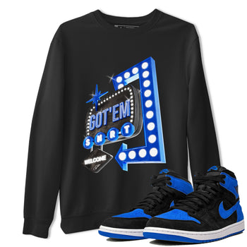 Air Jordan 1 Royal Reimagined shirt to match jordans Retro Neon Sign sneaker tees AJ1 Royal Reimagined SNRT Sneaker Release Tees Unisex Black 1 T-Shirt