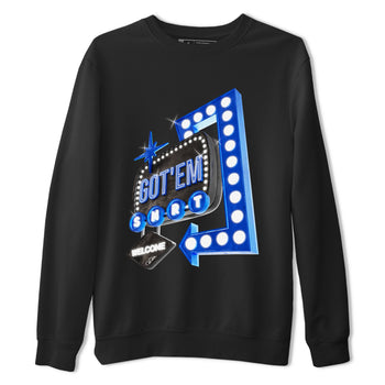 Air Jordan 1 Royal Reimagined shirt to match jordans Retro Neon Sign sneaker tees AJ1 Royal Reimagined SNRT Sneaker Release Tees Unisex Black 2 T-Shirt