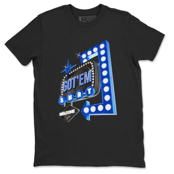 Air Jordan 1 Royal Reimagined shirt to match jordans Retro Neon Sign sneaker tees AJ1 Royal Reimagined SNRT Sneaker Release Tees Unisex Black 2 T-Shirt
