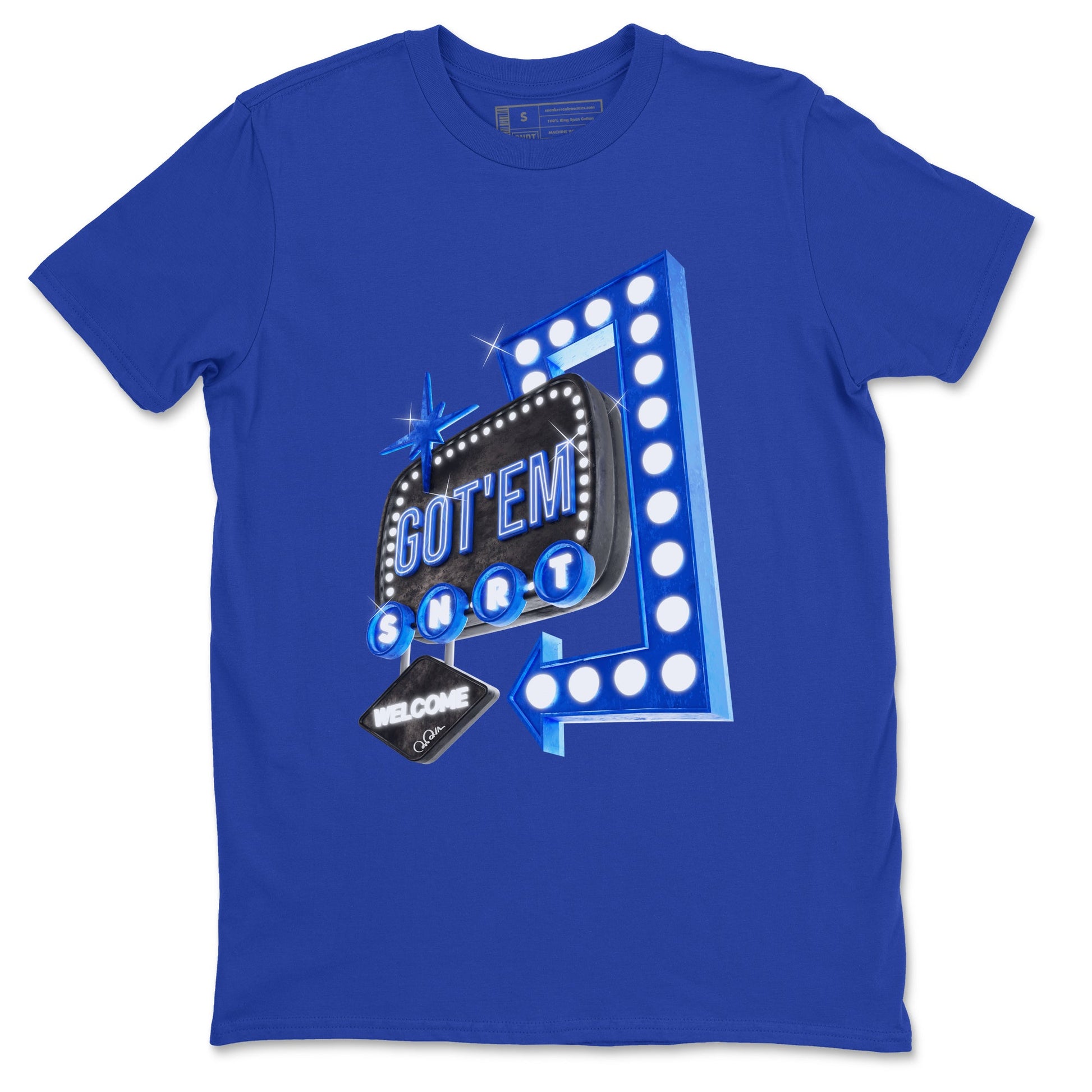Air Jordan 1 Royal Reimagined shirt to match jordans Retro Neon Sign sneaker tees AJ1 Royal Reimagined SNRT Sneaker Release Tees Unisex Royal Blue 2 T-Shirt