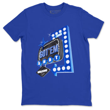 Air Jordan 1 Royal Reimagined shirt to match jordans Retro Neon Sign sneaker tees AJ1 Royal Reimagined SNRT Sneaker Release Tees Unisex Royal Blue 2 T-Shirt