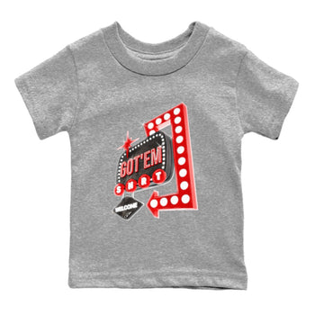Air Jordan 1 Satin Bred shirt to match jordans Retro Neon Sign sneaker tees AJ1 Satin Bred SNRT Sneaker Release Tees Baby Toddler Heather Grey 2 T-Shirt