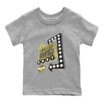 Air Jordan 1 Travis Scott Golf Olive shirt to match jordans Retro Neon Sign sneaker tees AJ1 Travis Scott Golf Olive SNRT Sneaker Release Tees Baby Toddler Heather Grey 2 T-Shirt