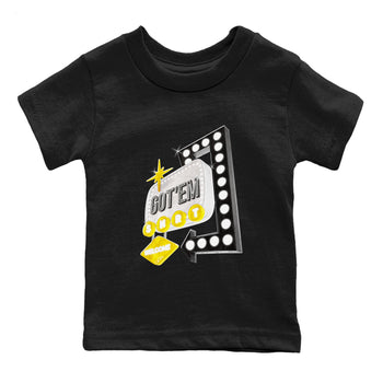 1s Yellow Ochre shirt to match jordans Retro Neon Sign sneaker tees Air Jordan 1 Yellow Ochre SNRT sneaker release tees baby toddler Black 2 cotton Shirt