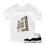 Air Jordan 11 Neapolitan shirt to match jordans Retro Neon Sign sneaker tees AJ11 Neapolitan SNRT Sneaker Release Tees Baby Toddler White 1 T-Shirt