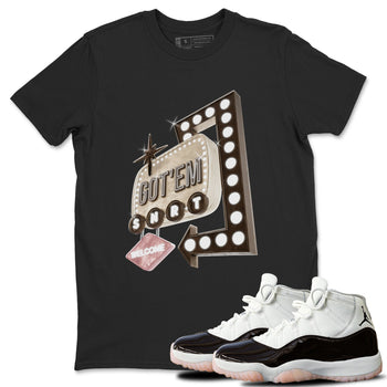 Air Jordan 11 Neapolitan shirt to match jordans Retro Neon Sign sneaker tees AJ11 Neapolitan SNRT Sneaker Release Tees Unisex Black 1 T-Shirt