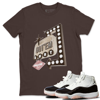 Air Jordan 11 Neapolitan shirt to match jordans Retro Neon Sign sneaker tees AJ11 Neapolitan SNRT Sneaker Release Tees Unisex Dark Chocolate 1 T-Shirt