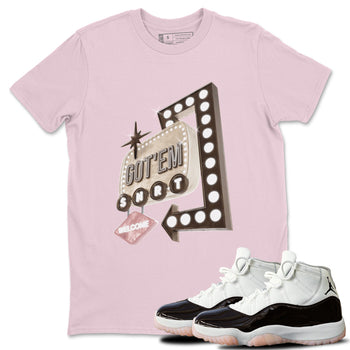 Air Jordan 11 Neapolitan shirt to match jordans Retro Neon Sign sneaker tees AJ11 Neapolitan SNRT Sneaker Release Tees Unisex Pink 1 T-Shirt