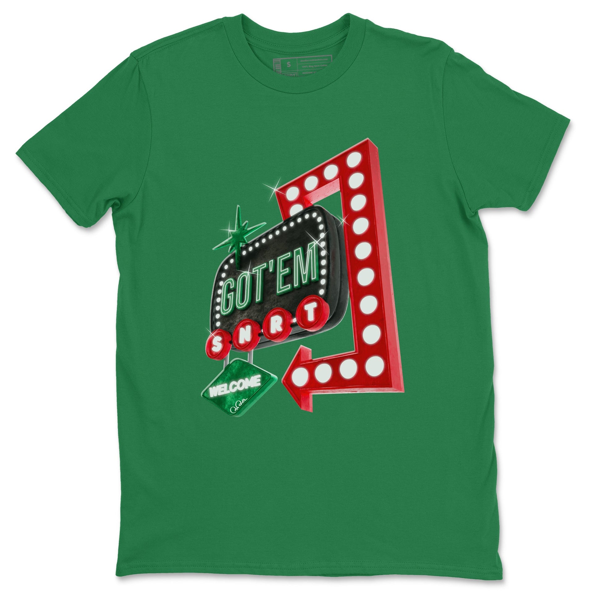 2s Christmas X-mas gift shirt to match jordans Retro Neon Sign sneaker tees Air Jordan 2 Christmas SNRT Sneaker Release Tees Unisex Kelly Green 2 T-Shirt