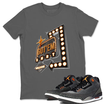Air Jordan 3 Fear shirt to match jordans Retro Neon Sign sneaker tees AJ3 Fear SNRT Sneaker Release Tees Unisex Cool Grey 1 T-Shirt