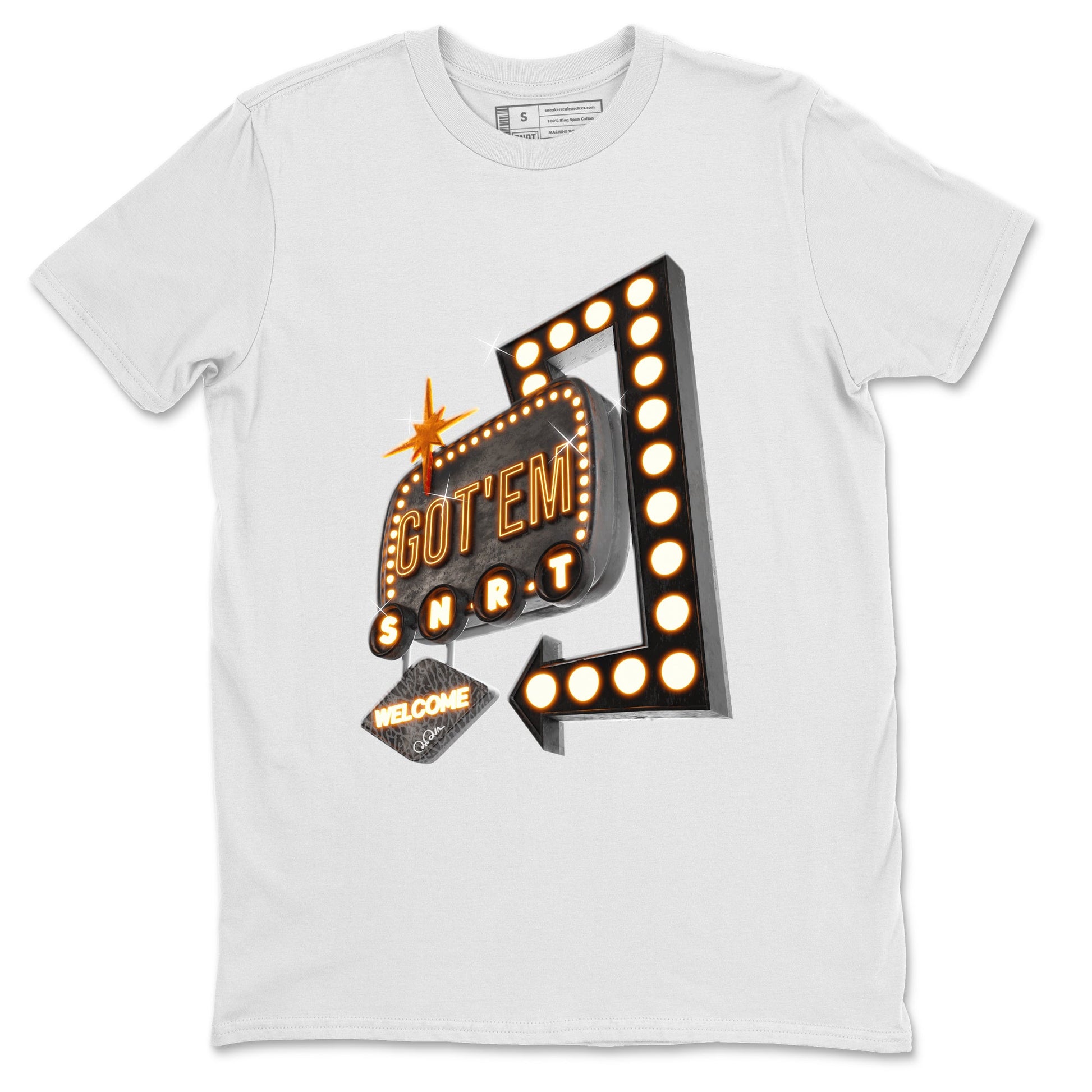 Air Jordan 3 Fear shirt to match jordans Retro Neon Sign sneaker tees AJ3 Fear SNRT Sneaker Release Tees Unisex White 2 T-Shirt