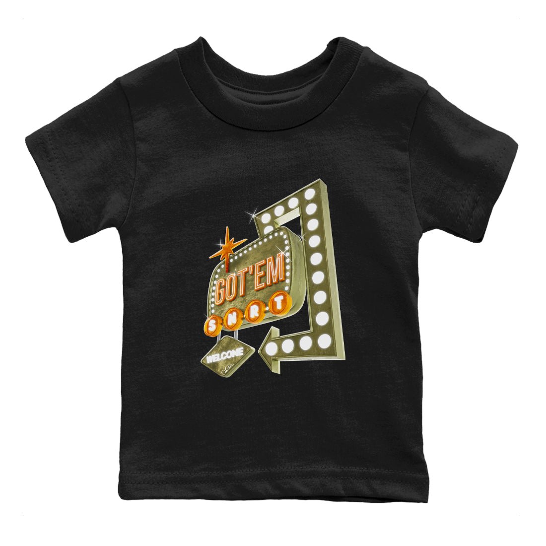 5s Olive shirt to match jordans Retro Neon Sign sneaker tees Air Jordan 5 Olive SNRT sneaker release tees baby toddler Black 2 cotton Shirt