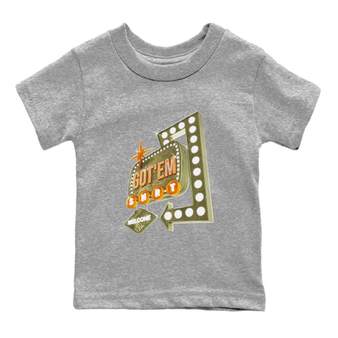 5s Olive shirt to match jordans Retro Neon Sign sneaker tees Air Jordan 5 Olive SNRT sneaker release tees baby toddler Heather Grey 2 cotton Shirt