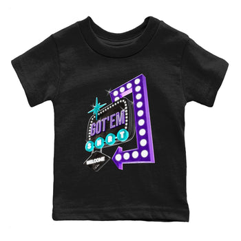 Air Jordan 6 Aqua shirt to match jordans Retro Neon Sign sneaker tees AJ6 Aqua SNRT Sneaker Release Tees Baby Toddler Black 2 T-Shirt