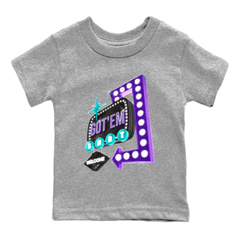 Air Jordan 6 Aqua shirt to match jordans Retro Neon Sign sneaker tees AJ6 Aqua SNRT Sneaker Release Tees Baby Toddler Heather Grey 2 T-Shirt