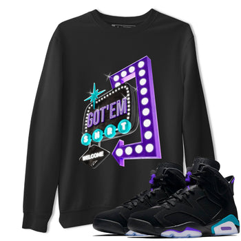 Air Jordan 6 Aqua shirt to match jordans Retro Neon Sign sneaker tees AJ6 Aqua SNRT Sneaker Release Tees Unisex Black 1 T-Shirt