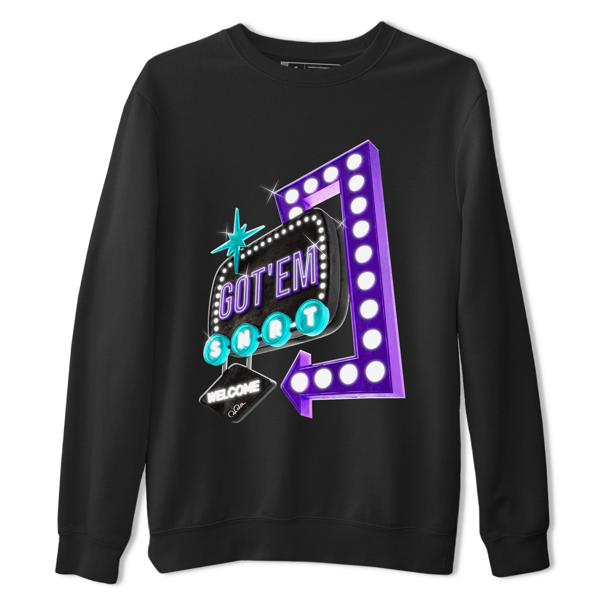 Air Jordan 6 Aqua shirt to match jordans Retro Neon Sign sneaker tees AJ6 Aqua SNRT Sneaker Release Tees Unisex Black 2 T-Shirt