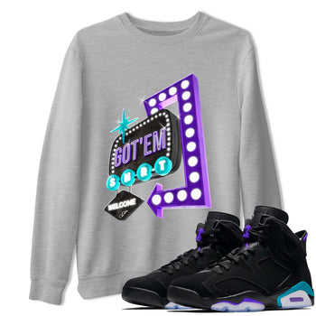 Air Jordan 6 Aqua shirt to match jordans Retro Neon Sign sneaker tees AJ6 Aqua SNRT Sneaker Release Tees Unisex Heather Grey 1 T-Shirt