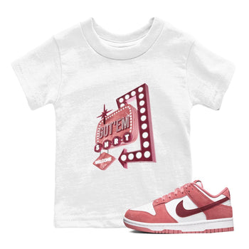 Dunk Valentines Day 2024 shirt to match jordans Retro Neon Sign sneaker tees Dunk Happy Valentines Day 2024 SNRT Sneaker Release Tees Baby Toddler White 1 T-Shirt