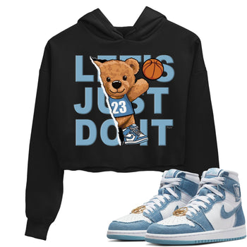 Jordan 1 Denim Sneaker Match Tees Rib Out Bear Sneaker Tees Jordan 1 Denim Sneaker Release Tees Women's Shirts
