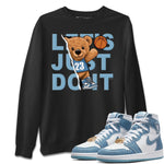 Jordan 1 Denim Sneaker Match Tees Rib Out Bear Sneaker Tees Jordan 1 Denim Sneaker Release Tees Unisex Shirts