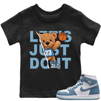 Jordan 1 Denim Sneaker Match Tees Rib Out Bear Sneaker Tees Jordan 1 Denim Sneaker Release Tees Kids Shirts