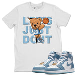 Jordan 1 Denim Sneaker Match Tees Rib Out Bear Sneaker Tees Jordan 1 Denim Sneaker Release Tees Unisex Shirts