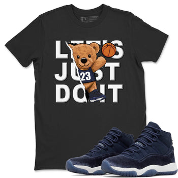 Jordan 11 Midnight Navy Sneaker Match Tees Rib Out Bear Sneaker Tees Jordan 11 Midnight Navy Sneaker Release Tees Unisex Shirts