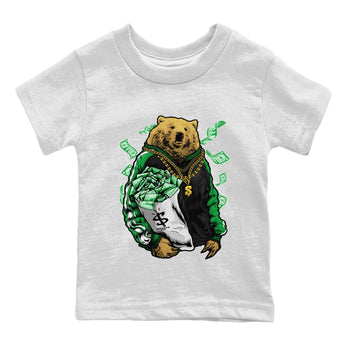 Air Jordan 1 Celtics Sneaker Match Tees Rich Bear Sneaker Tees Air Jordan 1 Retro Celtics Sneaker Release Tees Kids Shirts White 2
