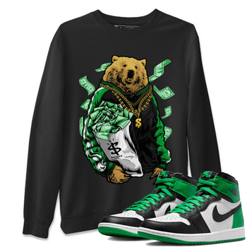 Air Jordan 1 Celtics Sneaker Match Tees Rich Bear Sneaker Tees Air Jordan 1 Retro Celtics Sneaker Release Tees Unisex Shirts Black 1