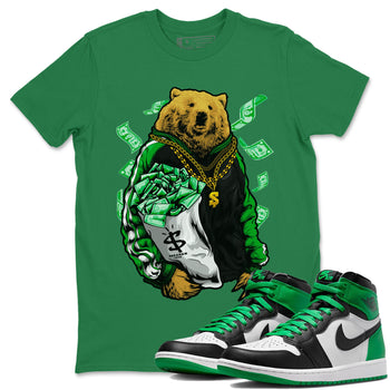 Air Jordan 1 Celtics Rich Bear Crew Neck Sneaker Tees Air Jordan 1 Retro Celtics Sneaker T-Shirts Washing and Care Tip