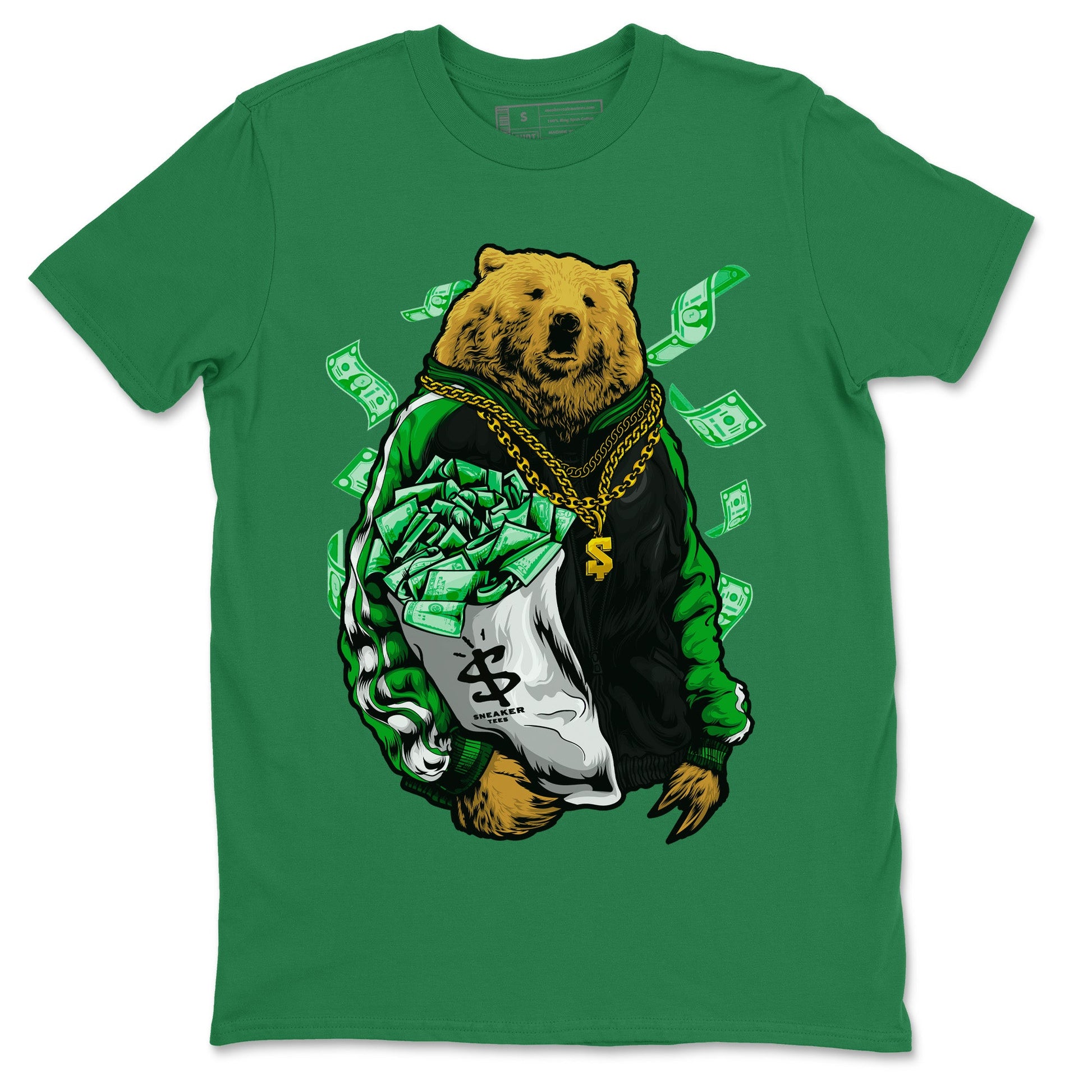 Air Jordan 1 Celtics Sneaker Match Tees Rich Bear Sneaker Tees Air Jordan 1 Retro Celtics Sneaker Release Tees Unisex Shirts Kelly Green 2