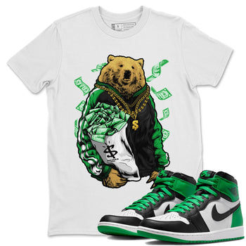 Air Jordan 1 Celtics Sneaker Match Tees Rich Bear Sneaker Tees Air Jordan 1 Retro Celtics Sneaker Release Tees Unisex Shirts White 1