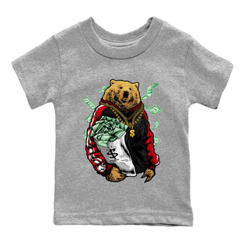 Air Jordan 6 Toro Bravo Sneaker Match Tees Rich Bear Sneaker Tees Jordan 6 Toro Bravo Sneaker Release Tees Kids Shirts Heather Grey 2