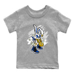 AJ1 Retro Royal Reimagined shirt to match jordans Rich Bunny sneaker tees Air Jordan 1 Royal Reimagined SNRT Sneaker Tees Casual Crew Neck T-Shirt Baby Toddler Heather Grey 2 T-Shirt