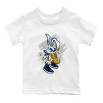 AJ1 Retro Royal Reimagined shirt to match jordans Rich Bunny sneaker tees Air Jordan 1 Royal Reimagined SNRT Sneaker Tees Casual Crew Neck T-Shirt Baby Toddler White 2 T-Shirt