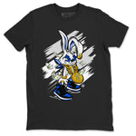 AJ1 Retro Royal Reimagined shirt to match jordans Rich Bunny sneaker tees Air Jordan 1 Royal Reimagined SNRT Sneaker Tees Casual Crew Neck T-Shirt Unisex Black 2 T-Shirt