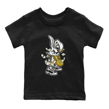 AJ11 Gratitude shirt to match jordans Rich Bunny sneaker tees Air Jordan 11 Gratitude SNRT sneaker release tees baby toddler Black 2 cotton Sneaker T-Shirt