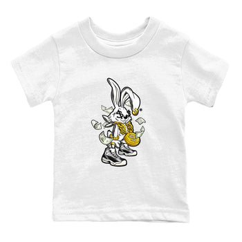 AJ11 Gratitude shirt to match jordans Rich Bunny sneaker tees Air Jordan 11 Gratitude SNRT sneaker release tees baby toddler White 2 cotton Sneaker T-Shirt