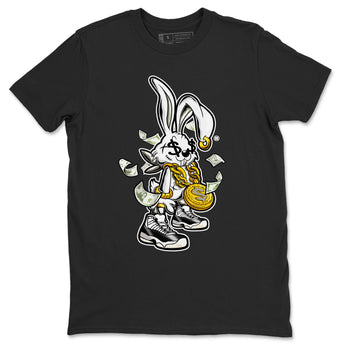 AJ11 Gratitude shirt to match jordans Rich Bunny sneaker tees 11s Gratitude SNRT Sneaker Release Tees unisex cotton Black 2 crew neck shirt
