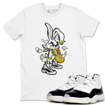 AJ11 Gratitude shirt to match jordans Rich Bunny sneaker tees 11s Gratitude SNRT Sneaker Release Tees unisex cotton White 1 crew neck shirt