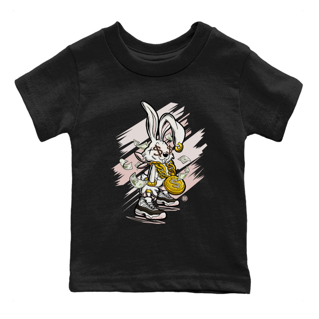 Air Jordan 11 Neapolitan shirt to match jordans Rich Bunny sneaker tees Air Jordan 11 Neapolitan SNRT Sneaker Tees Casual Crew Neck T-Shirt Baby Toddler Black 2 T-Shirt