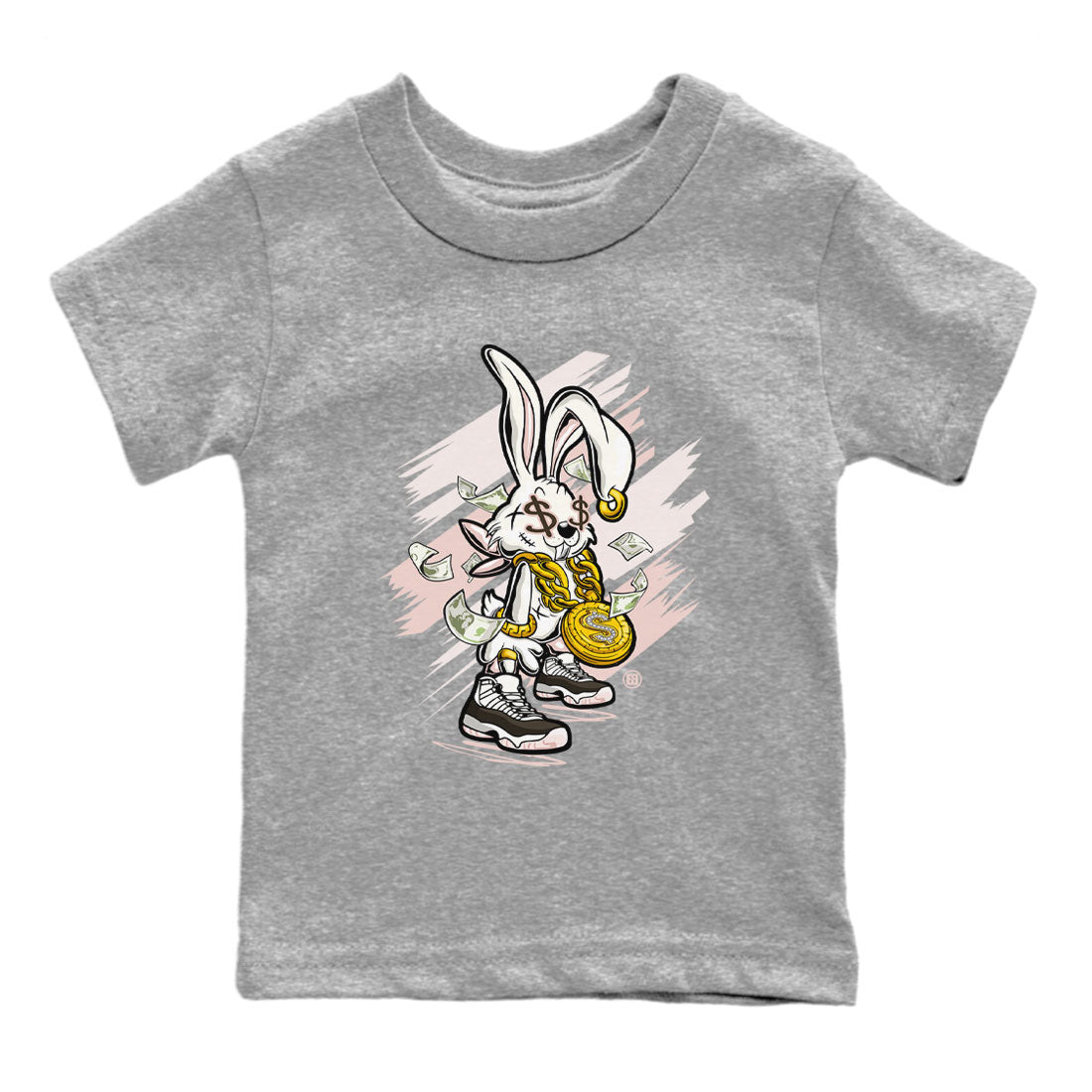Air Jordan 11 Neapolitan shirt to match jordans Rich Bunny sneaker tees Air Jordan 11 Neapolitan SNRT Sneaker Tees Casual Crew Neck T-Shirt Baby Toddler Heather Grey 2 T-Shirt