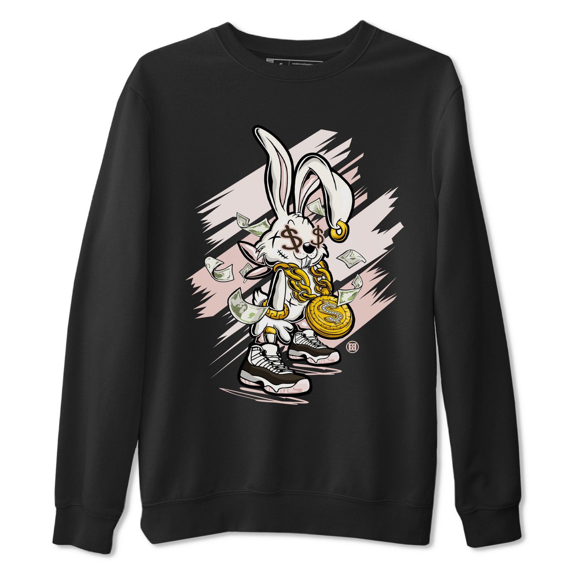 Air Jordan 11 Neapolitan shirt to match jordans Rich Bunny sneaker tees Air Jordan 11 Neapolitan SNRT Sneaker Tees Casual Crew Neck T-Shirt Unisex Black 2 T-Shirt