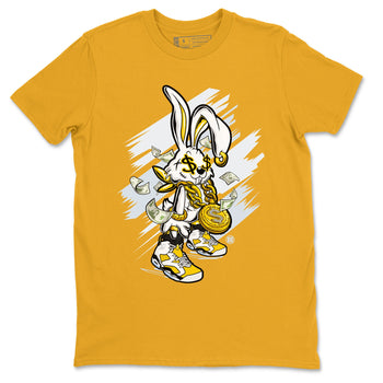 Air Jordan 6 Yellow Ochre shirt to match jordans Rich Bunny special sneaker matching tees AJ6 Yellow Ochre SNRT sneaker tees Unisex Gold 2 T-Shirt