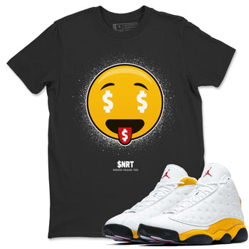 Jordan 13 Del Sol Sneaker Match Tees Rich Emoji Sneaker Tees Jordan 13 Del Sol Sneaker Release Tees Unisex Shirts