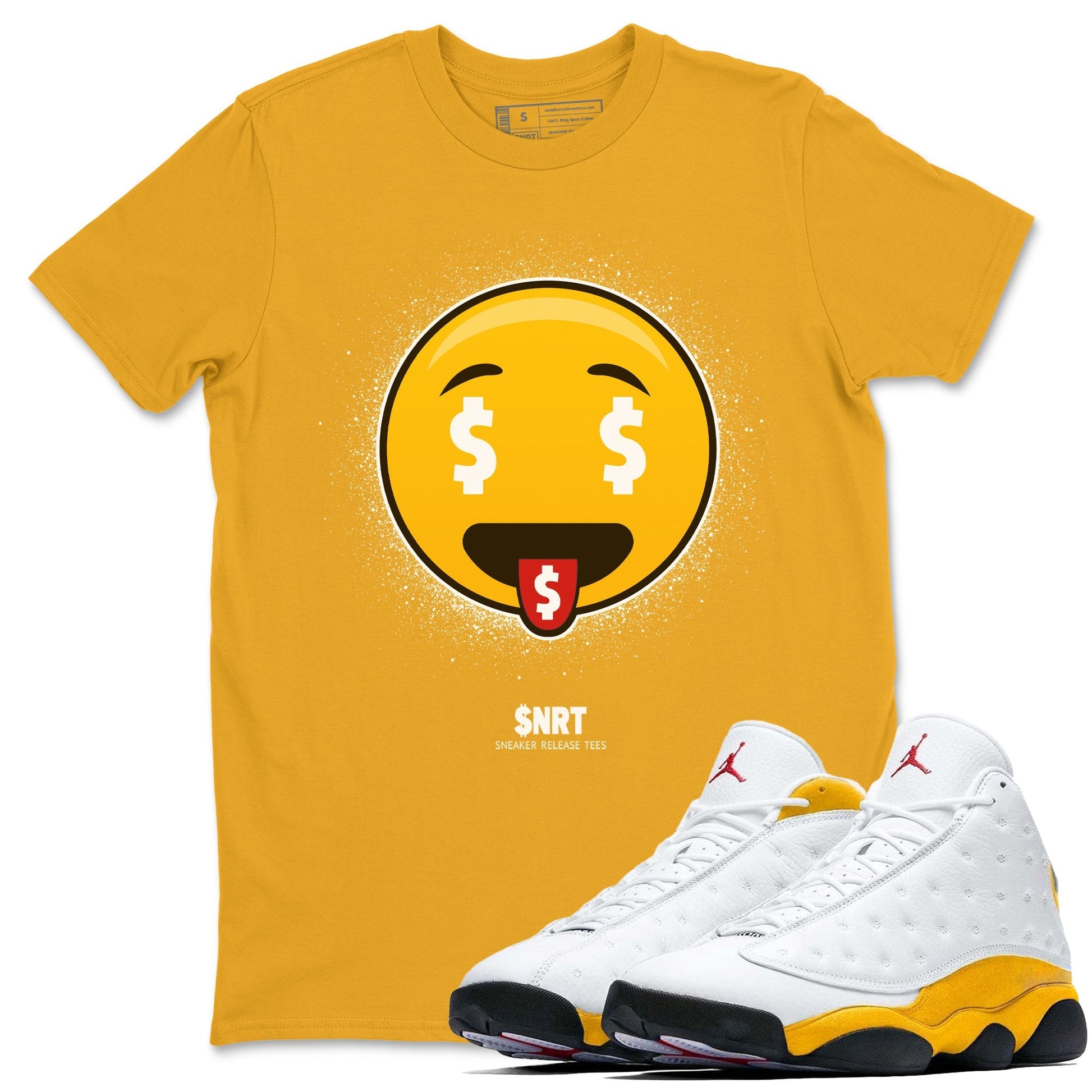 Jordan 13 Del Sol Sneaker Match Tees Rich Emoji Sneaker Tees Jordan 13 Del Sol Sneaker Release Tees Unisex Shirts