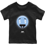 Jordan 6 UNC Sneaker Match Tees Rich Emoji Sneaker Tees Jordan 6 UNC Sneaker Release Tees Kids Shirts