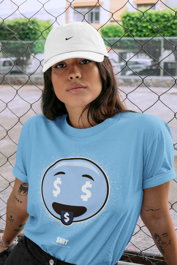 Jordan 6 UNC Sneaker Match Tees Rich Emoji Sneaker Tees Jordan 6 UNC Sneaker Release Tees Unisex Shirts